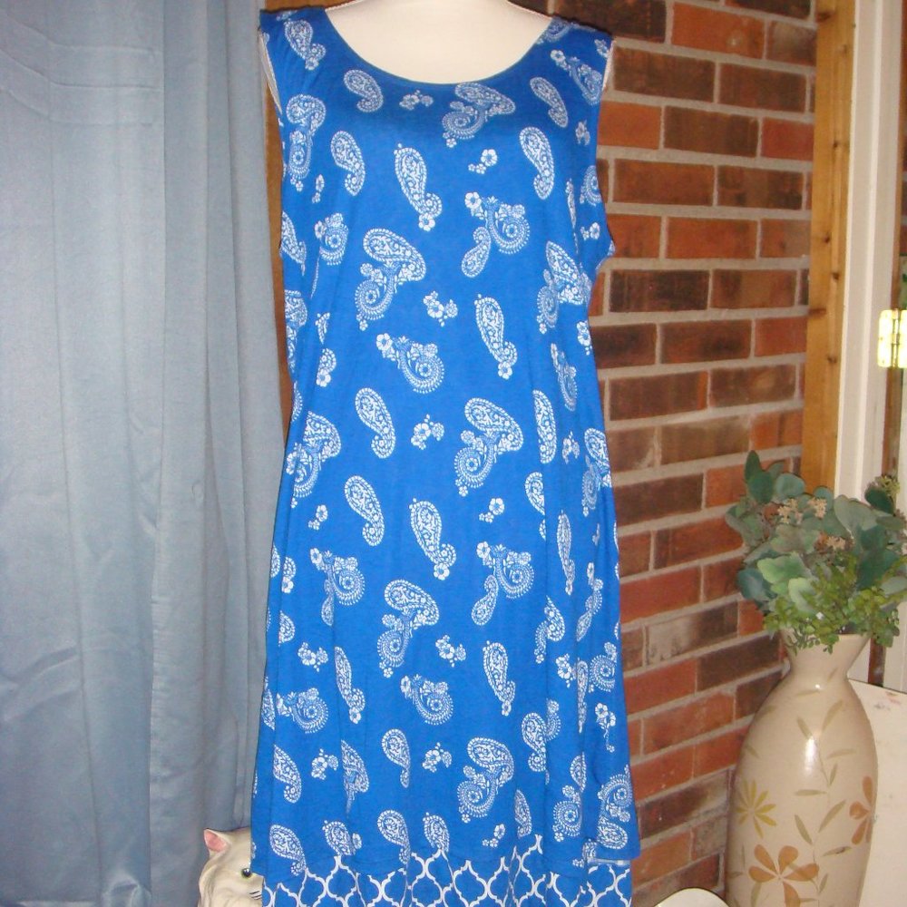 Kim Rogers Layered Tank T-Shirt Dress XL